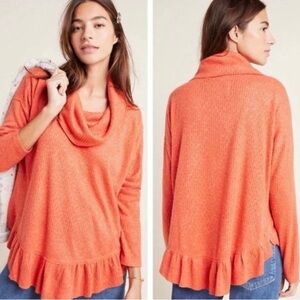 Maeve Cowl Neck Peplum Top
